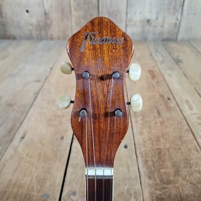 Framus Tenor 4 String Banjo 1960s w/ Chipboard Case image 5