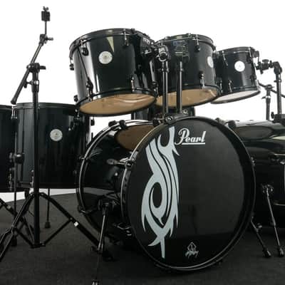 Pearl Joey Jordison Drum Kit, Black Lacquer image 1