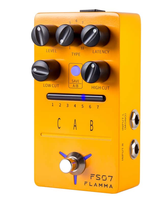 FLAMMA FS07 Stereo Simulation Pedal Electric Guitar Simulator Effects Pedal with 7 User Preset Slots Support IR Loading Software Editing image 1