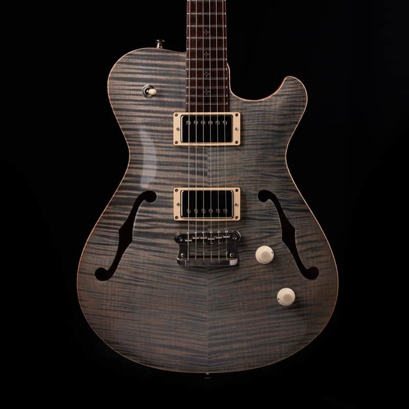 Used Knaggs Chena Trans Black Winter Solstice Finish Semi-Hollow Electric Guitar With OHSC image 1