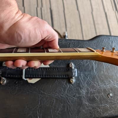 Fender 1966 Jaguar NECK + TUNERS BINDING BLOCK INLAYS 1966 image 7
