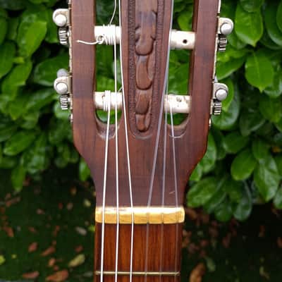 Giannini AWN 6 3/4 Classical Guitar 1980 - Natural / Figured Imbuia image 3