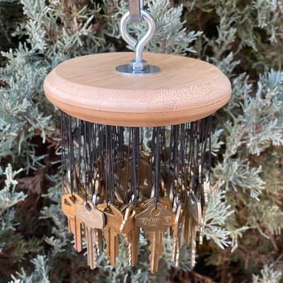 Upcycled Percussion - Key Chimes - Large - Brass Keys image 7