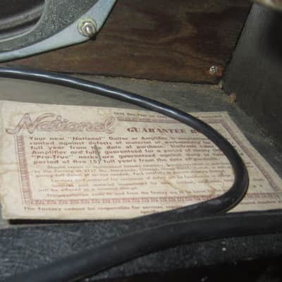 1959 National Valco Small Combo Amp Black image 6