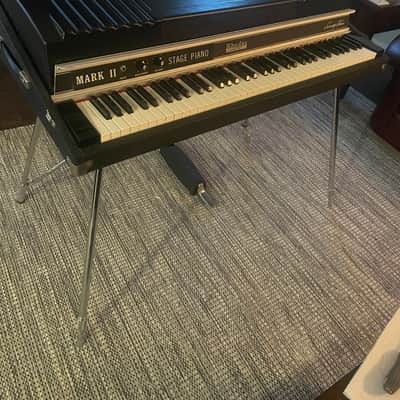 Rhodes Mark II Stage 73-Key Electric Piano 1979 - 1983 - Black Flat Top image 1