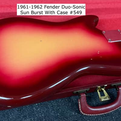 1961-1962 Fender Duo-Sonic SunBurst (#549) Original Vintage Finish/Body+Case image 20