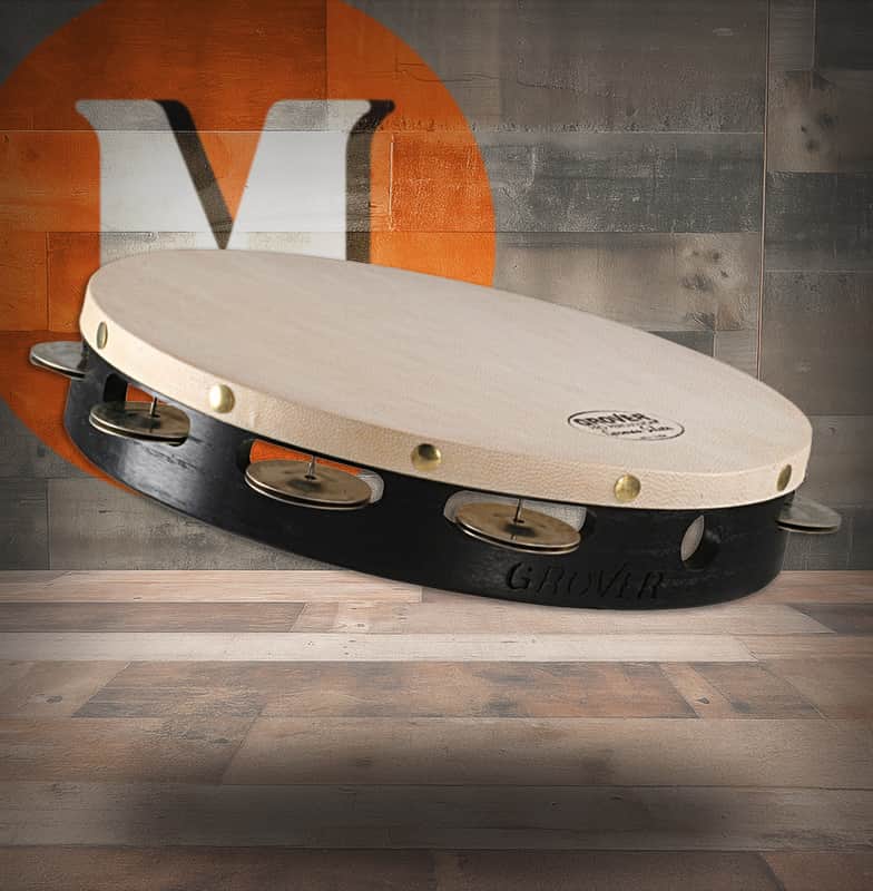 Grover Pro T1/GS Projection-Plus 10" Single-Row Tambourine (w/ German Silver Jingles) (T1/GS)