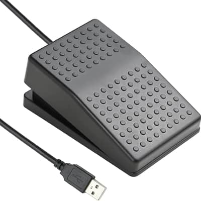 Upgraded USB Foot Switch Single Pedal Mechanical Control Footswitch Map Mouse Keyboard Hotkey Combination Key Press Simulator Program Page Turner Game Transcription HID image 1