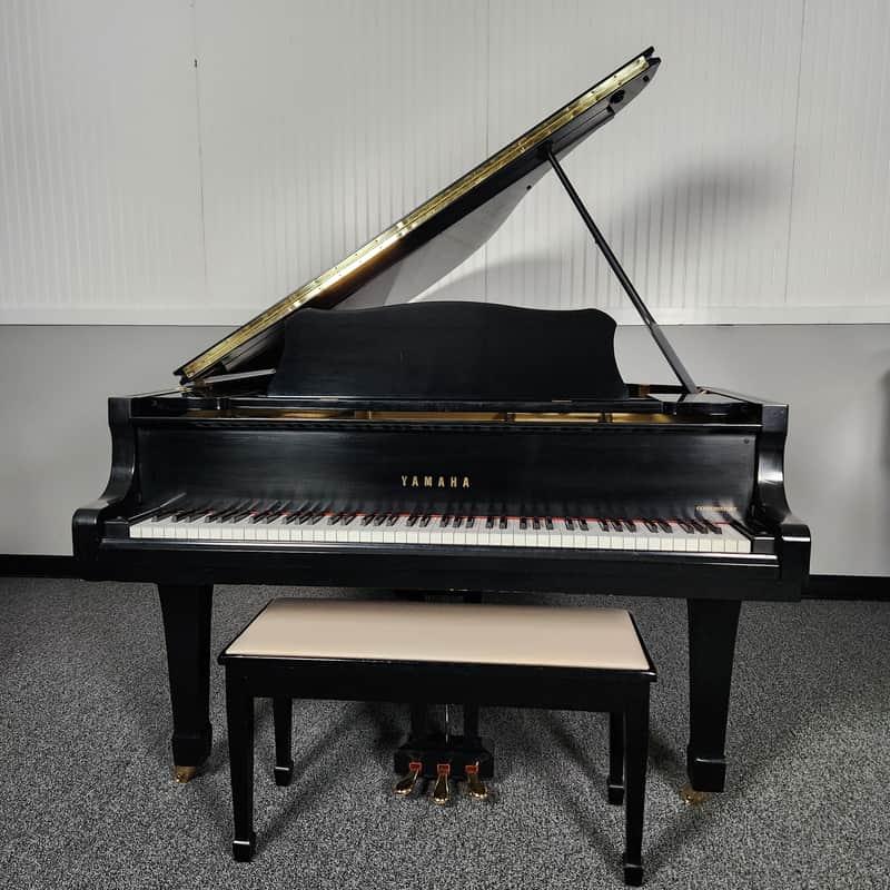 Yamaha C3 Ebony 6'1" Grand Piano and Bench * Made in Japan in 1977* Free 1st floor NJ delivery! image 1