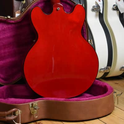 2000 Gibson USA Limited Edition ES-335 BP Translucent Red, Black Binding, Ebony Board w/OHSC, RARE image 10