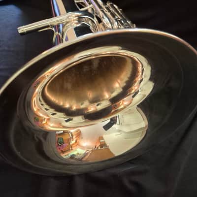 Yamaha YEP-321S Intermediate 4-Valve Euphonium - Silver-Plated image 11