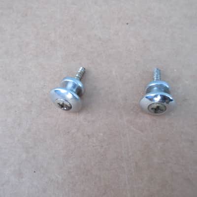 Vintage 1960s Teisco Silvertone Kay Univox Guitar Strap Buttons W Screws Japan image 1