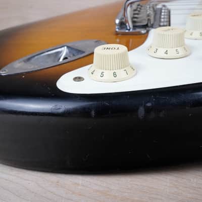 Fender ST57-900 (ST57-115) '57 Stratocaster Reissue MIJ 1991 Tobacco Sunburst Lacquer Finish USA Pickups Made in Japan Vintage w/ Hard Case image 7