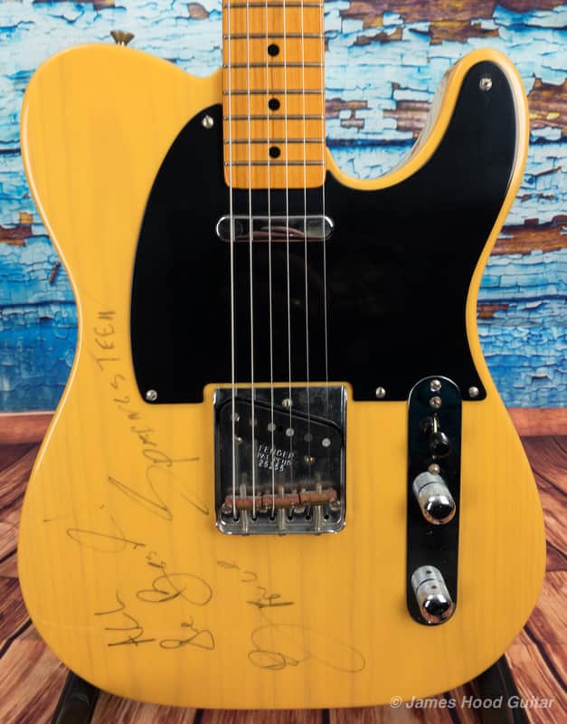 Fender Telecaster Signed By Bruce Springsteen 1996 Butterscotch Blond image 1
