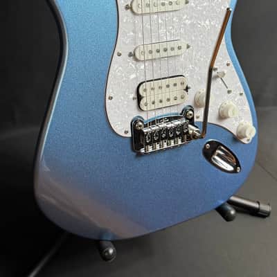 G&L Tribute Legacy HSS Electric Guitar Lake Placid Blue Finish image 3