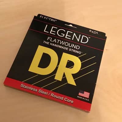 DR Strings FL-45 Legend Flatwound Electric Bass Strings (45 65 85 105) image 2