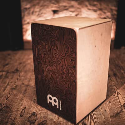 Meinl Cajon Drum Burl Wood Front Snarecraft Series SC100BW image 2