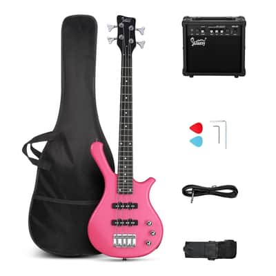 Gypsy Rose Bass Guitar 2015 Pink Sparkle | Reverb