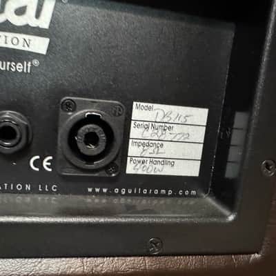 Aguilar DB 115 400-Watt 1x15" Bass Speaker Cabinet (8ohm) 2008 - Present - Chocolate Thunder image 3