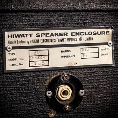 Hiwatt DR103 Head and SE4123 Cabinet WISHBONE ASH 1970s - Black image 15