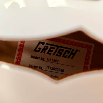 ✨MINT✨ 2013 Gretsch G6136T White Falcon MIJ~ Japan~ Bigsby~ Case & Docs~ Gold! image 8