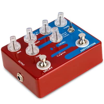 CALINE CP-68 Dual Delay & Distortion Combo Guitar effect Pedal image 3