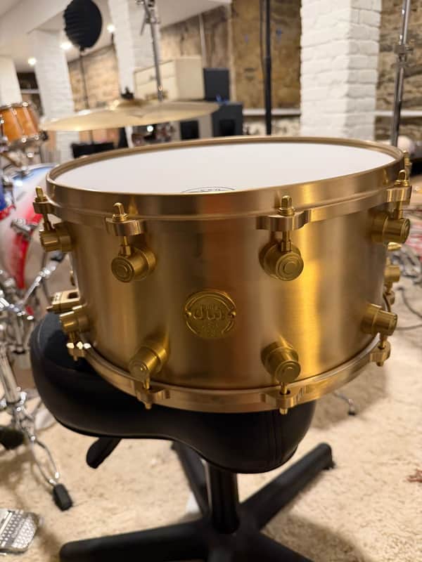 DW MFG True Cast Bell Bronze 7x14" Snare Drum image 1