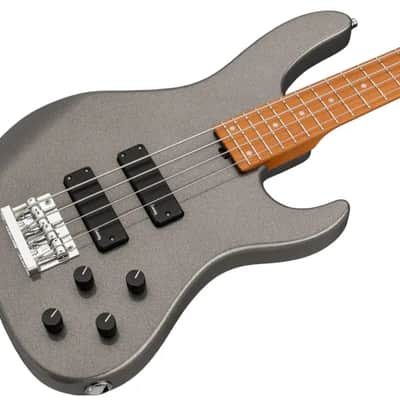 Sadowsky MetroExpress 24-Fret Modern Bass, Roasted Maple Fingerboard, 4-String - Solid Silver Metallic High Polish image 1
