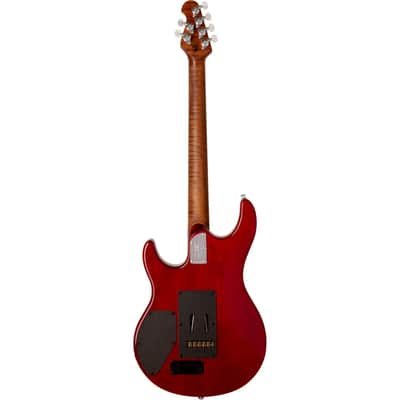 Ernie Ball Music Man Luke III HH Maple Top, Cherry Burst Quilt image 2