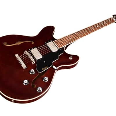 Guild Guitars Starfire I DC - Semi-Hollow Body Electric Guitar - Double-Cut - Vintage Walnut image 5