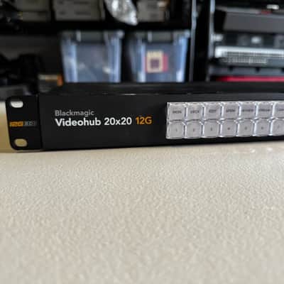Blackmagic Design Videohub 20x20 12G 4K UHD SDI Video Router | Reverb