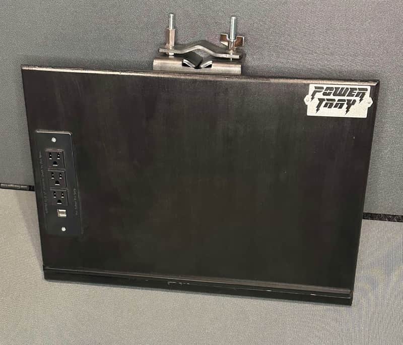 (SELF) POWER TRAY 2023 (utility tray, shelf) BLACK, OAK, ESPRESSO, FOXY ORANGE, GRAY/BLACK image 1