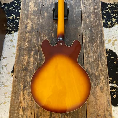 Greco Vintage Japanese SA-550R Semi-Acoustic 1980 Sunburst with fitted Leatherette Case image 17