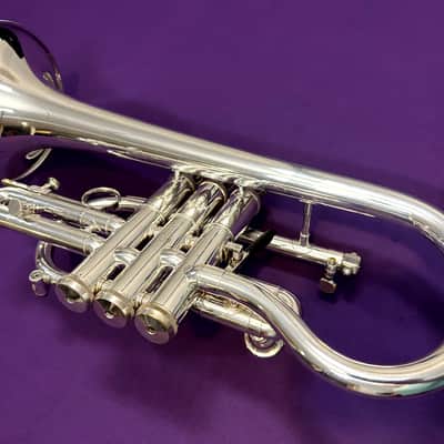 RARE Getzen Eterna Silver Plated Eb Cornet image 13