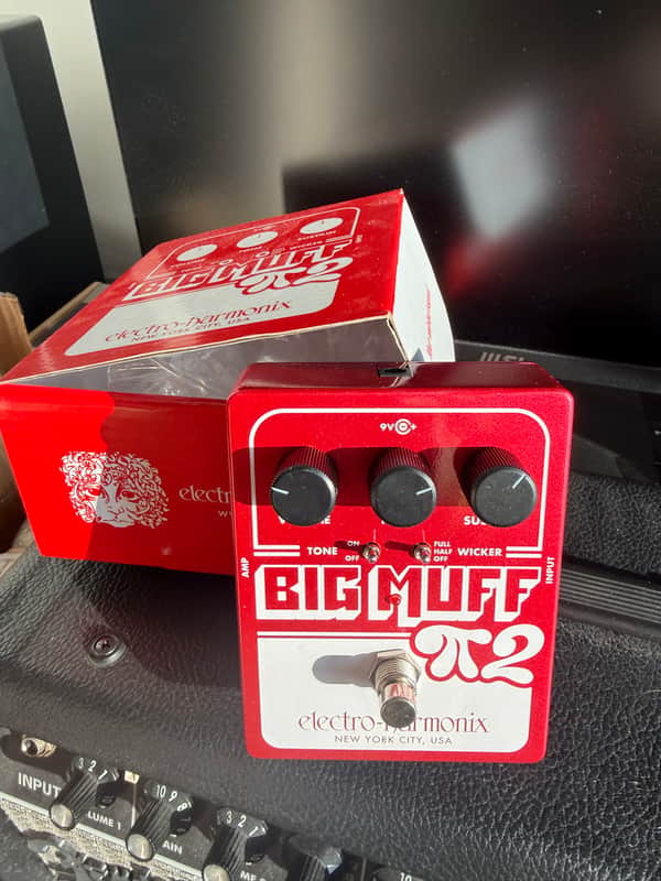 Electro-Harmonix Big Muff Pi 2 with Tone Wicker Dual Op-Amp Fuzz 2026 - Present - Red / White