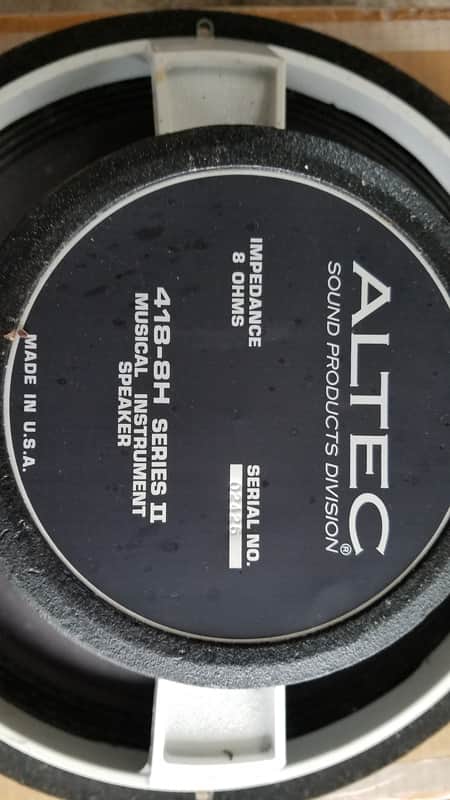 Altec Lansing 418-8H Series 2 Loud Speaker 15 Inch Series 2