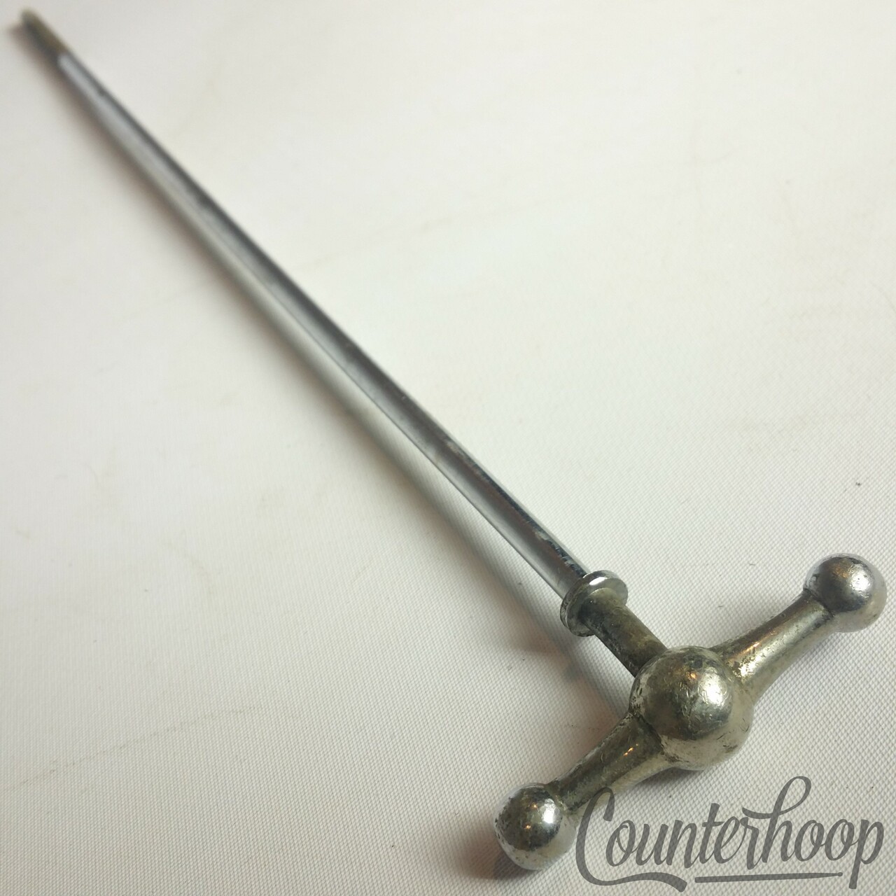Pearl x12"Bass Drum Bow-Tie Single Tension T-Rod Vintage 60s Chrome Metric Japan — main photograph