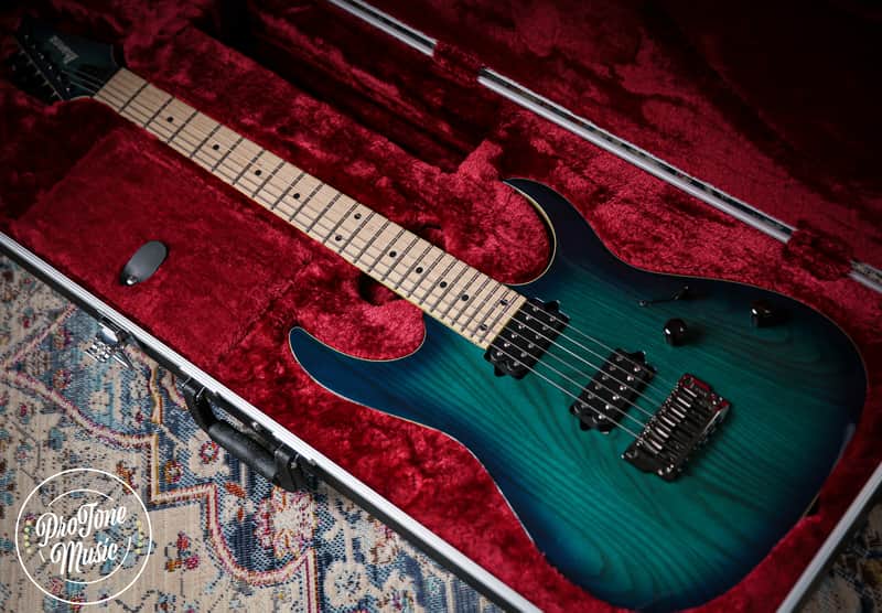 2023 Ibanez RG652AHMFX Prestige Nebula Green Burst image 1