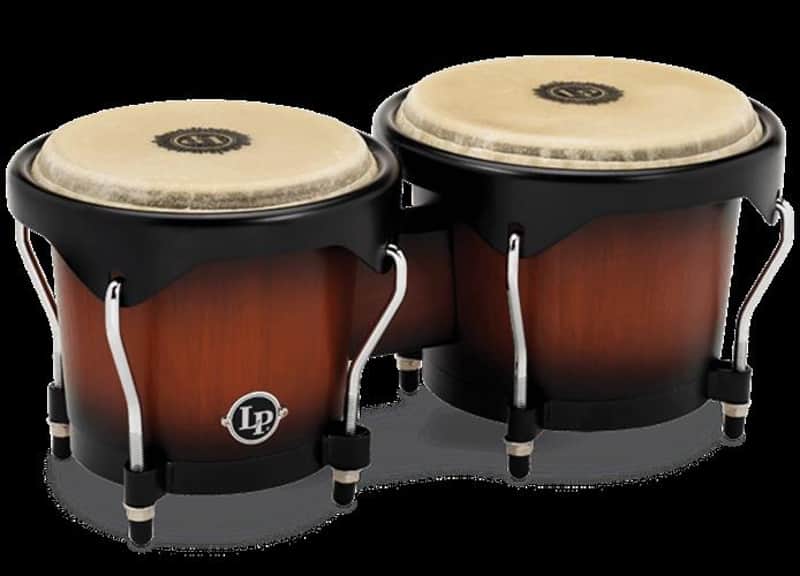 LP City Series Wood Bongos, Vintage Sunburst image 1