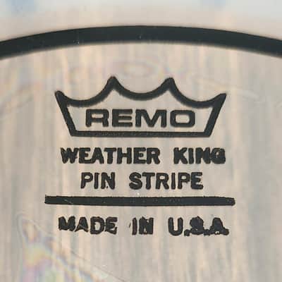 NOS Remo Weather King Pinstripe Made In USA 8" 1980s image 2