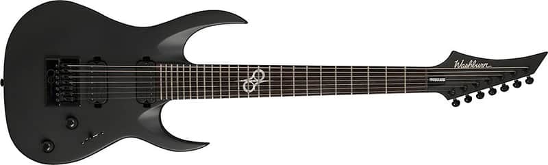Washburn Parallaxe Solar 7-string w/ Evertune Bridge, Carbon Black