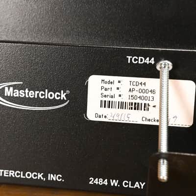 Masterclock TCD44 Time Code Display Studio Clock (NO POWER SUPPLY) CG01UW7 image 7