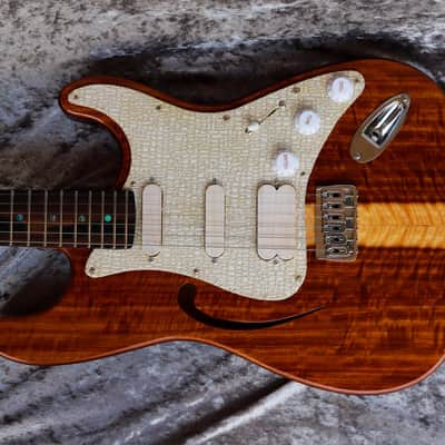 GB Liuteria Traditional Strato semi hollow Kiaat image 11