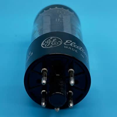 1965 General Electric 5Y3GT Vintage GE Gray Plate Halo Getter Tube! T344 image 6