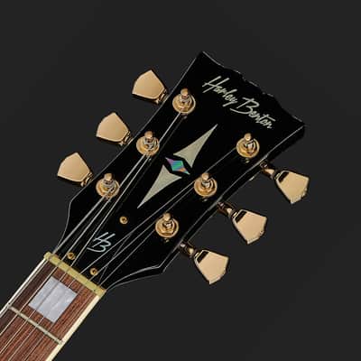 Harley Benton Harley Benton HB-35Plus Black Gold hardware 2024 - Black image 10