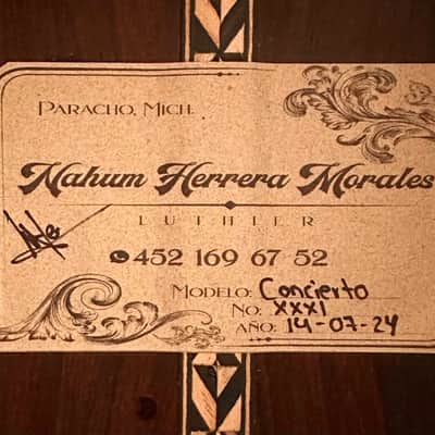 Nahum Herrera Lattice Concert Guitar 2024-Cedar/Ancient Dark Cocobolo image 19