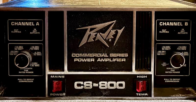 Peavey CS-2000 2000w Power Amp 2010s - Black image 1