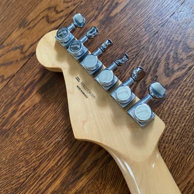 Fender Baritone Stratocaster Neck on MJT VTS Body 2022 - Olympic White over Sunburst image 7