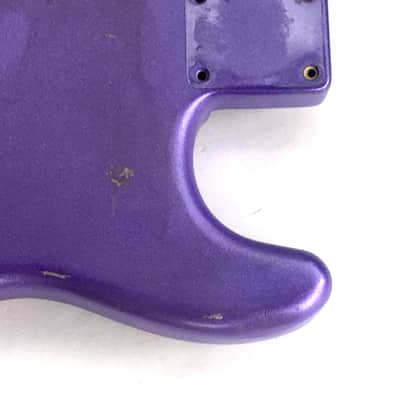 Lefty Vintage Fender “Super Heavy Relic” Hendrix Strat Solid Guitar Body Custom Purple Metallic 4.8 lb Alder image 10