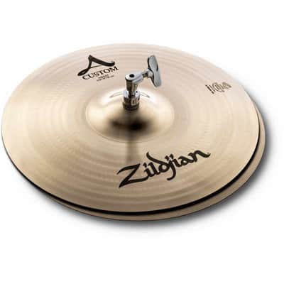 Zildjian A20510 A Custom 14" hi-hat image 1
